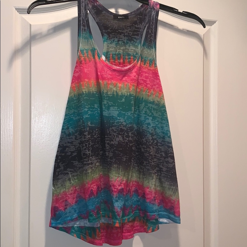Multi color Racerback Top NWOT